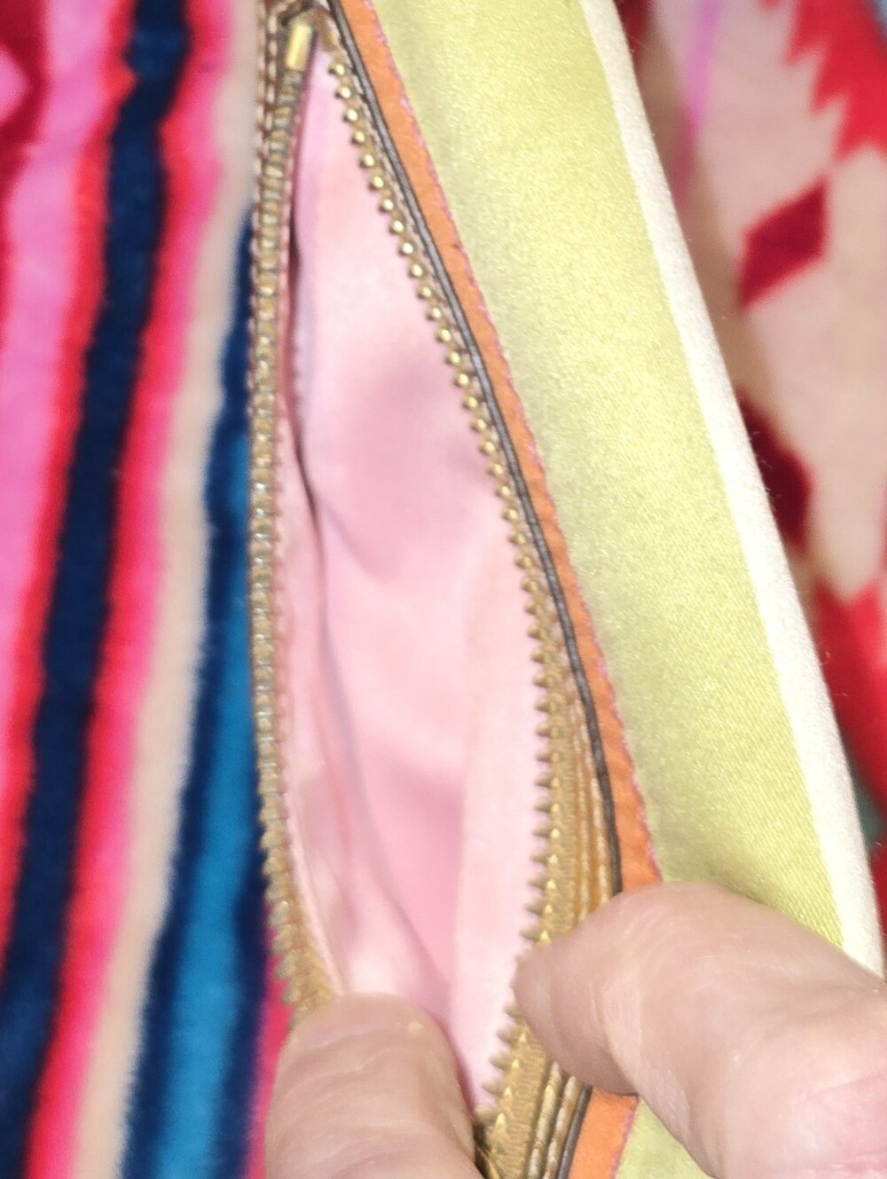 Coach Legacy Stripe Kisslock Pouch/Clutch - Picture 7 of 11